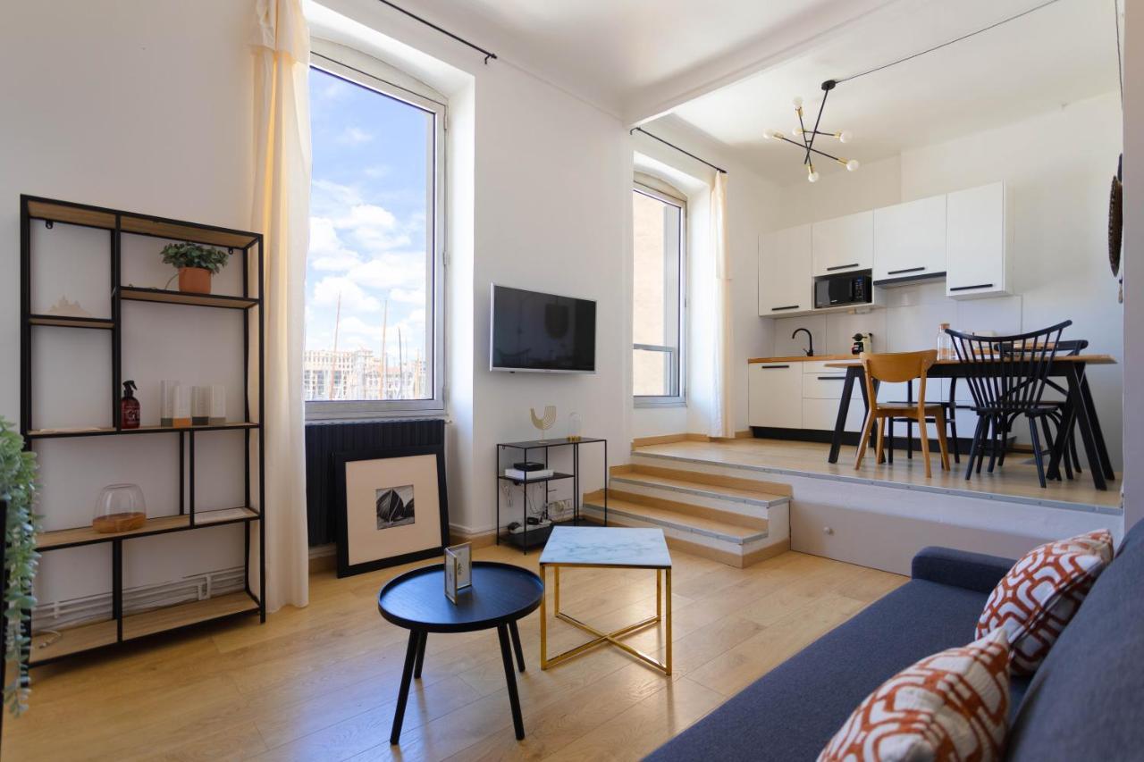 Le Rive Neuve Standing Vieux-Port - Appartement 1 Chambre 4 Pers Vue Mer Clim Marseille Eksteriør billede