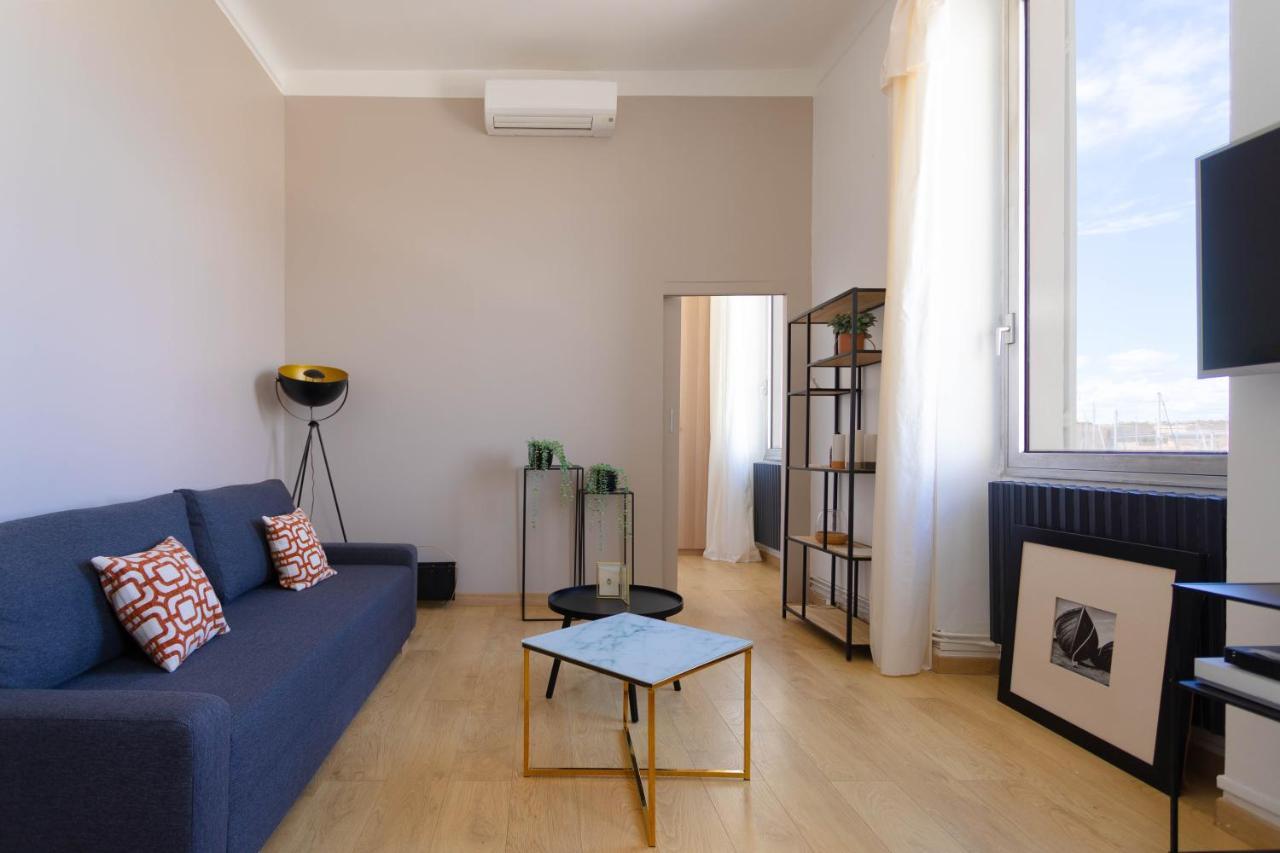 Le Rive Neuve Standing Vieux-Port - Appartement 1 Chambre 4 Pers Vue Mer Clim Marseille Eksteriør billede